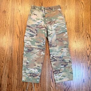US Military OCP Multicam ACU Combat Trousers Ripstop Cargo Pants Small X-Short